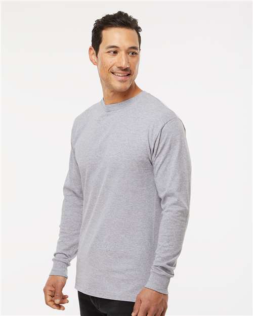 M&O Unisex Gold Soft Touch Long Sleeve T-Shirt 4820 - Athletic Grey