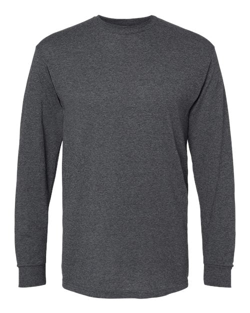 M&O Unisex Gold Soft Touch Long Sleeve T-Shirt 4820 - Dark Heather