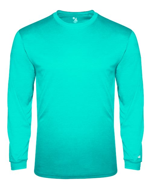 Badger Men's Triblend Performance Long Sleeve T-Shirt 4944 - Turquoise