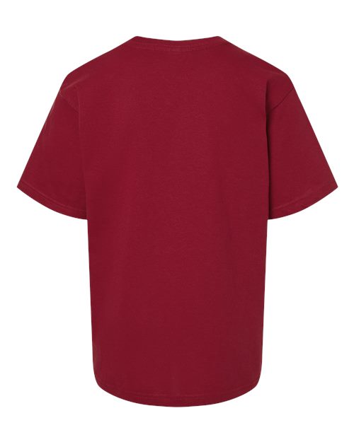 M&O Youth Gold Soft Touch T-Shirt 4850 - Cardinal Red