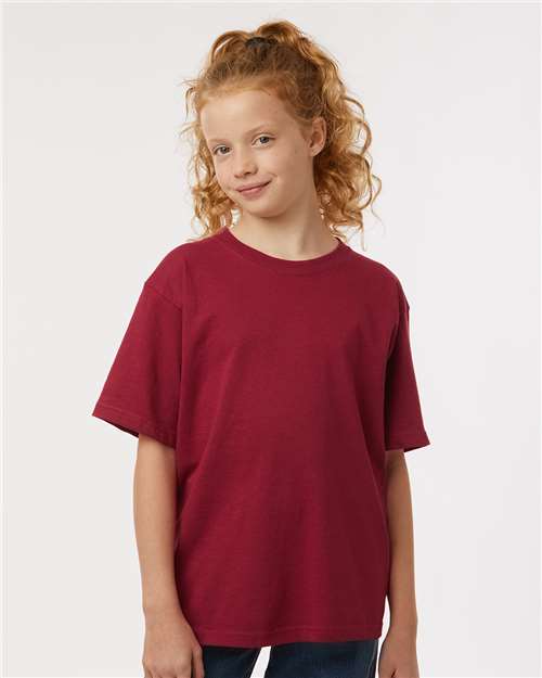 M&O Youth Gold Soft Touch T-Shirt 4850 - Cardinal Red