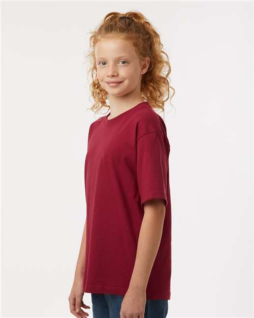 M&O Youth Gold Soft Touch T-Shirt 4850 - Cardinal Red