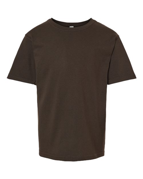 M&O Youth Gold Soft Touch T-Shirt 4850 - Chocolate