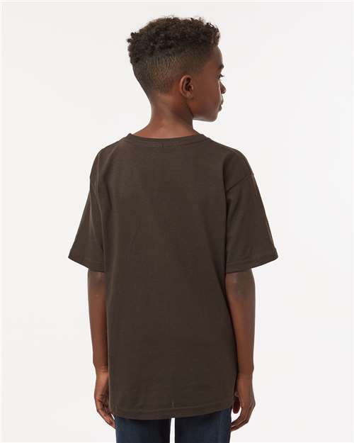 M&O Youth Gold Soft Touch T-Shirt 4850 - Chocolate
