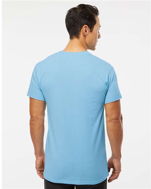 M&O Men's Gold Soft Touch T-Shirt 4800 - Sky