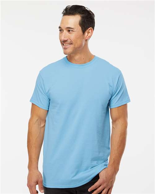 M&O Men's Gold Soft Touch T-Shirt 4800 - Sky