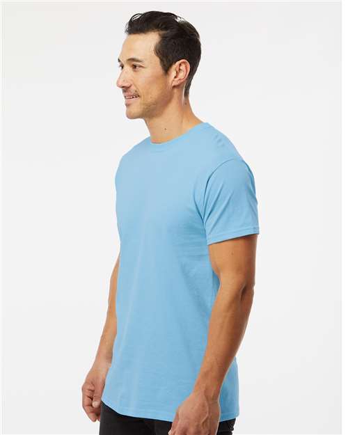 M&O Men's Gold Soft Touch T-Shirt 4800 - Sky
