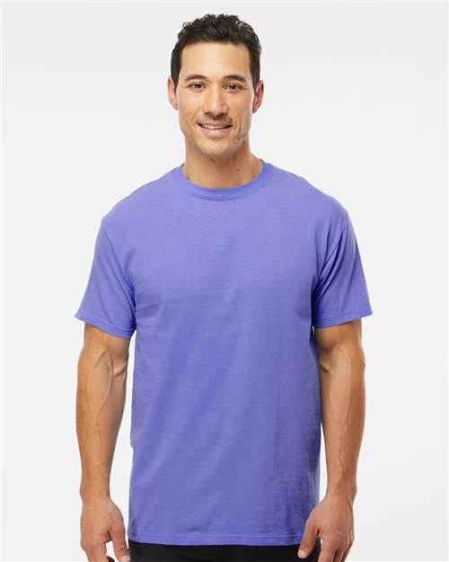 M&O Men's Gold Soft Touch T-Shirt 4800 - Violet