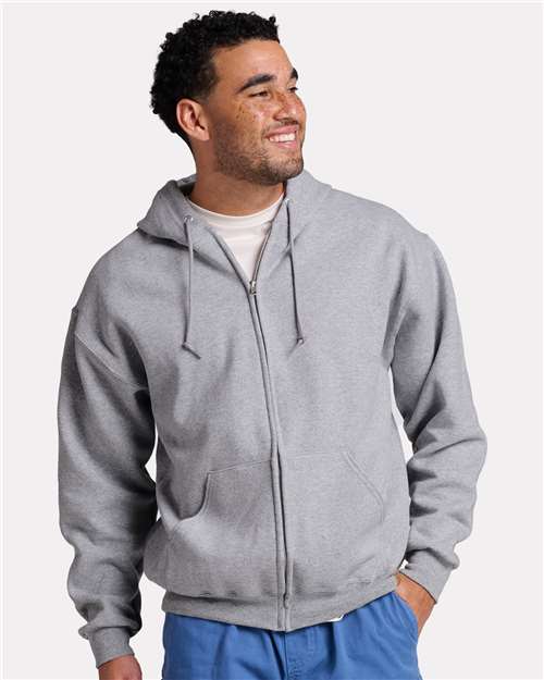 JERZEES Unisex Rugged Full-Zip Hooded Sweatshirt Z12MR