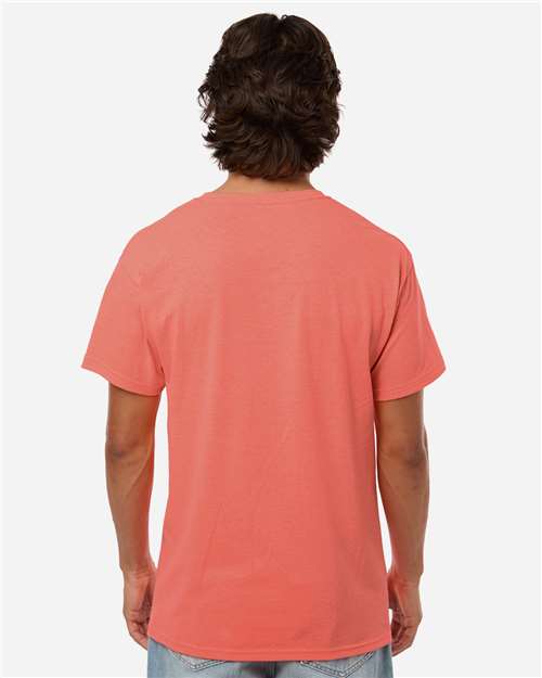 M&O Men's Gold Soft Touch T-Shirt 4800 - Heather Coral