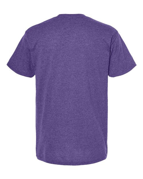 M&O Men's Gold Soft Touch T-Shirt 4800 - Heather Purple