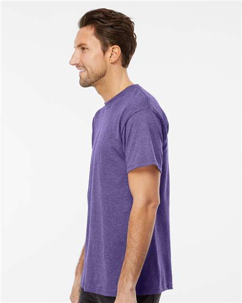 M&O Men's Gold Soft Touch T-Shirt 4800 - Heather Purple