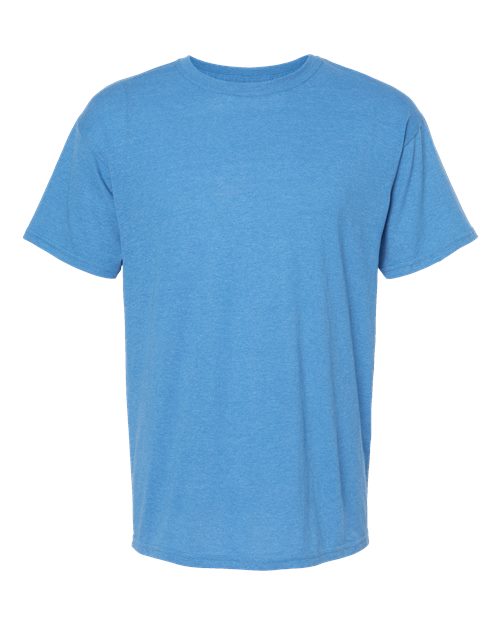 M&O Men's Gold Soft Touch T-Shirt 4800 - Heather Turquoise