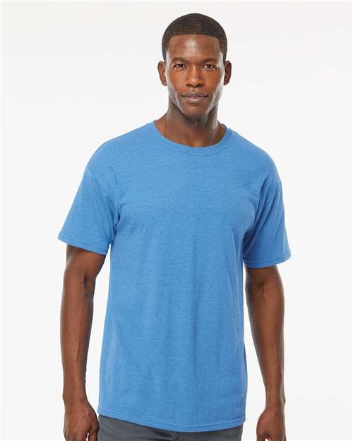 M&O Men's Gold Soft Touch T-Shirt 4800 - Heather Turquoise