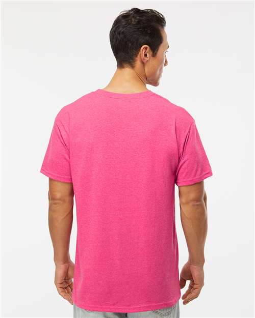 M&O Men's Gold Soft Touch T-Shirt 4800 - Neon Pink