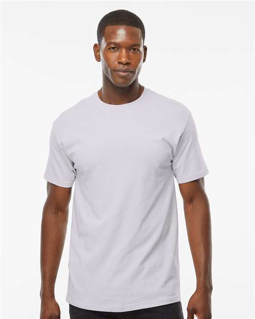 M&O Men's Gold Soft Touch T-Shirt 4800 - Silver