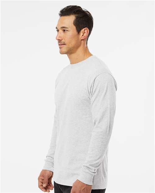 M&O Unisex Gold Soft Touch Long Sleeve T-Shirt 4820 - Ash