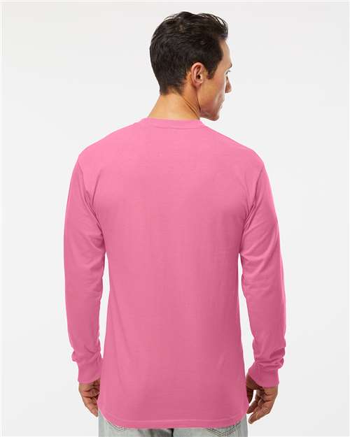 M&O Unisex Gold Soft Touch Long Sleeve T-Shirt 4820 - Azalea
