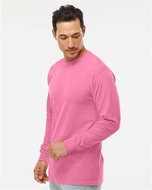 M&O Unisex Gold Soft Touch Long Sleeve T-Shirt 4820 - Azalea