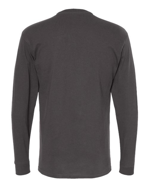 M&O Unisex Gold Soft Touch Long Sleeve T-Shirt 4820 - Charcoal