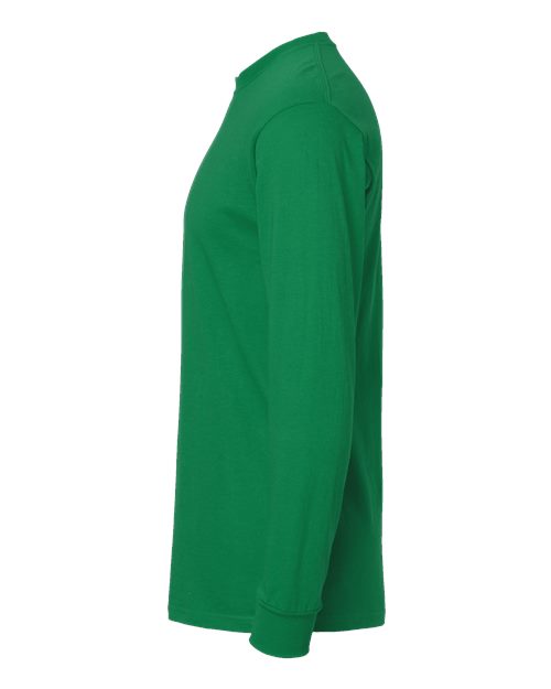 M&O Unisex Gold Soft Touch Long Sleeve T-Shirt 4820 - Fine Kelly Green