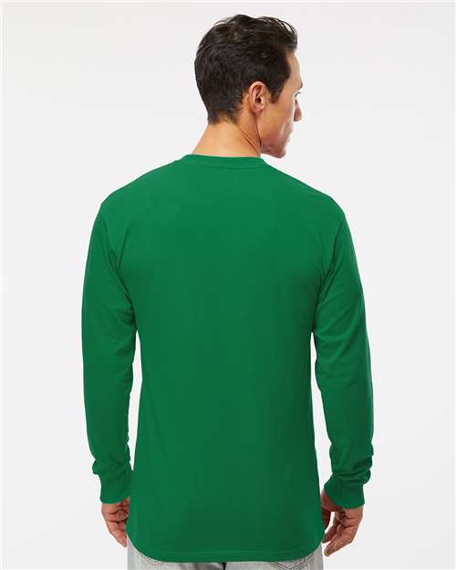 M&O Unisex Gold Soft Touch Long Sleeve T-Shirt 4820 - Fine Kelly Green