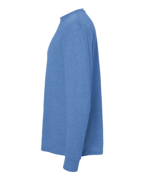 M&O Unisex Gold Soft Touch Long Sleeve T-Shirt 4820 - Heather Royal