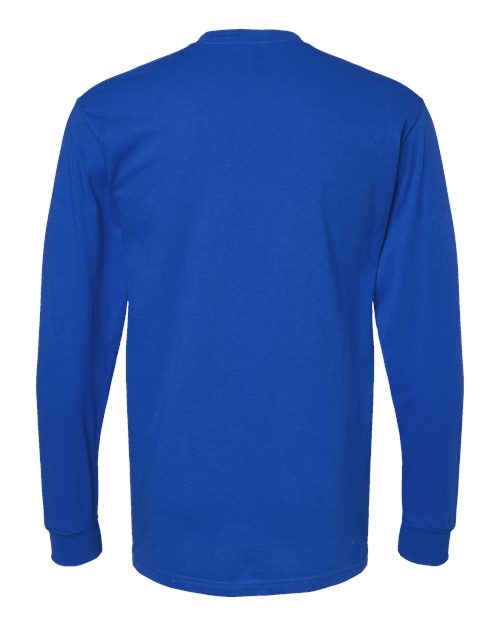 M&O Unisex Gold Soft Touch Long Sleeve T-Shirt 4820 - Royal