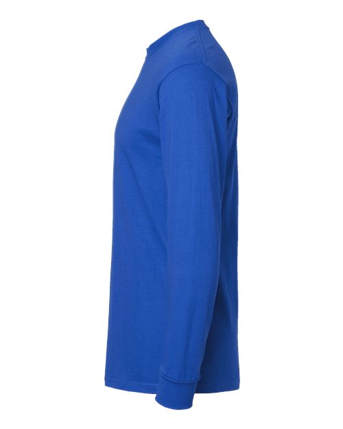 M&O Unisex Gold Soft Touch Long Sleeve T-Shirt 4820 - Royal