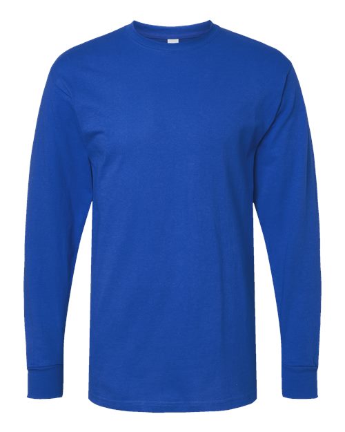 M&O Unisex Gold Soft Touch Long Sleeve T-Shirt 4820 - Royal