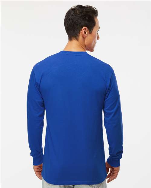 M&O Unisex Gold Soft Touch Long Sleeve T-Shirt 4820 - Royal