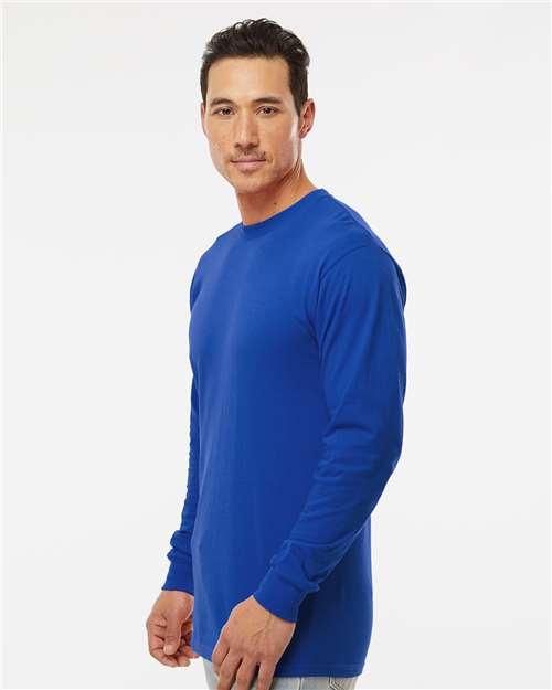 M&O Unisex Gold Soft Touch Long Sleeve T-Shirt 4820 - Royal