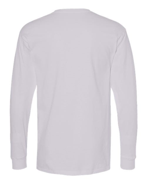 M&O Unisex Gold Soft Touch Long Sleeve T-Shirt 4820 - Silver