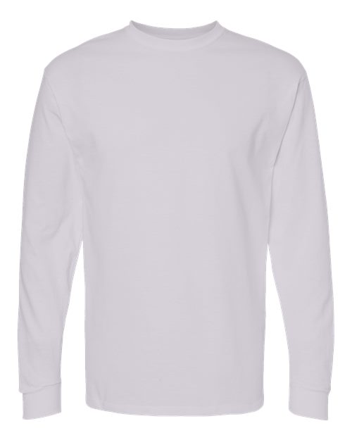 M&O Unisex Gold Soft Touch Long Sleeve T-Shirt 4820 - Silver