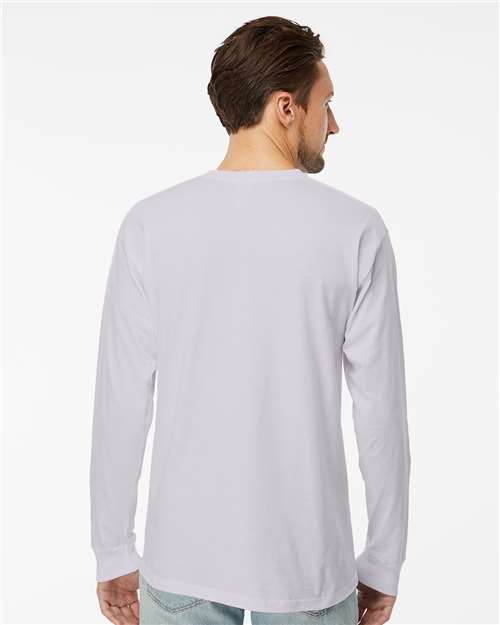 M&O Unisex Gold Soft Touch Long Sleeve T-Shirt 4820 - Silver
