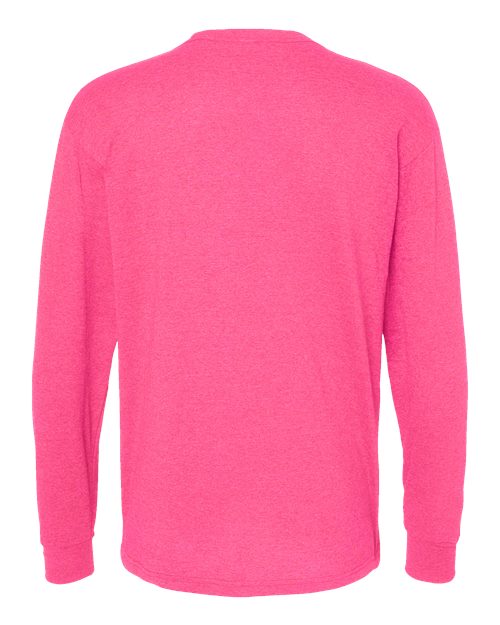 M&O Unisex Gold Soft Touch Long Sleeve T-Shirt 4820 - Neon Pink