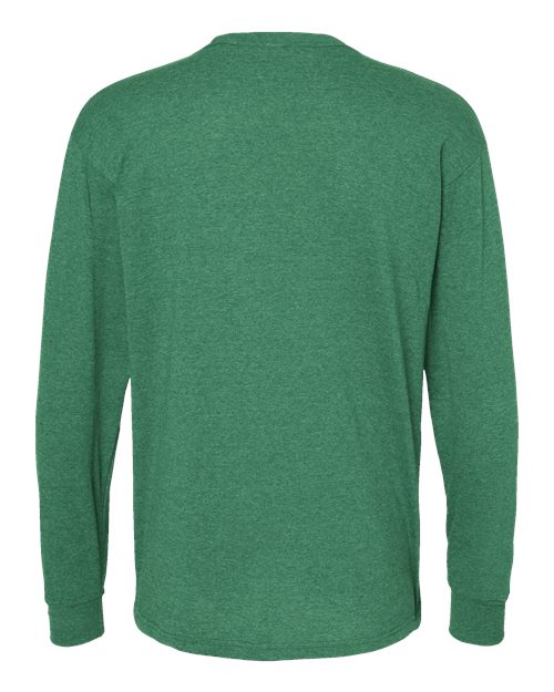 M&O Unisex Gold Soft Touch Long Sleeve T-Shirt 4820 - Heather Kelly Green