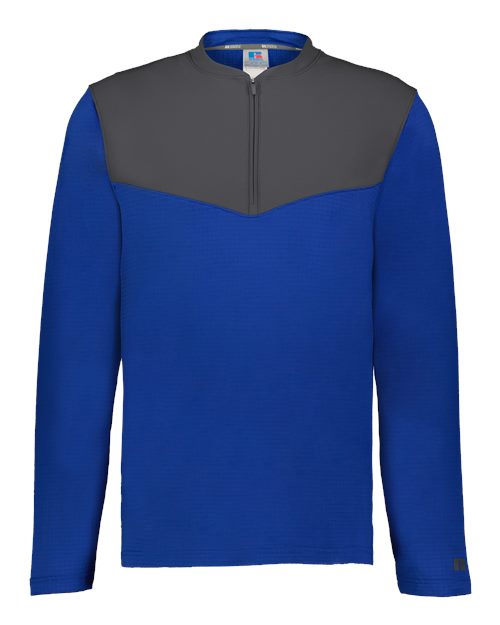 Russell Athletic Unisex Sideline Grid Fleece Quarter-Zip Pullover R03GKM