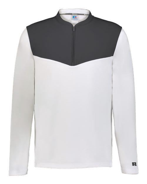 Russell Athletic Unisex Sideline Grid Fleece Quarter-Zip Pullover R03GKM