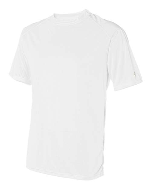 Badger Men's B-Core Sport Shoulders T-Shirt 4120 - White