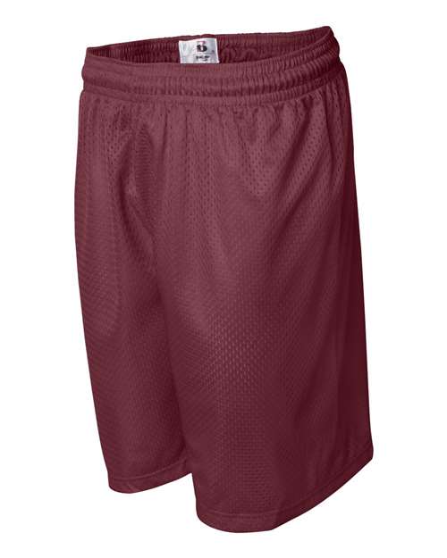 Badger Men's Pro Mesh 7" Shorts 7207 - Cardinal