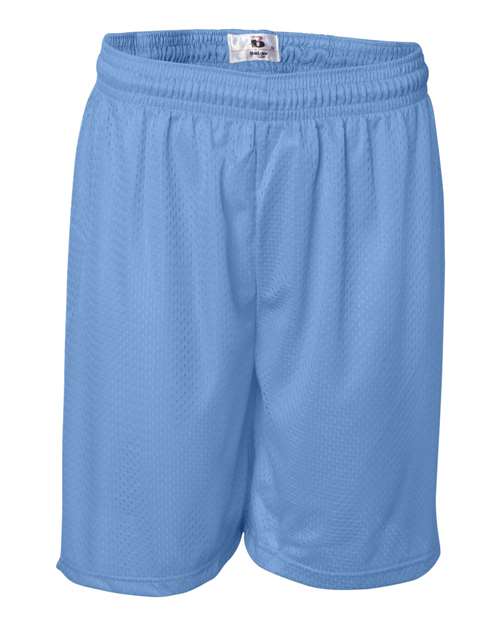 Badger Men's Pro Mesh 7" Shorts 7207 - Columbia Blue