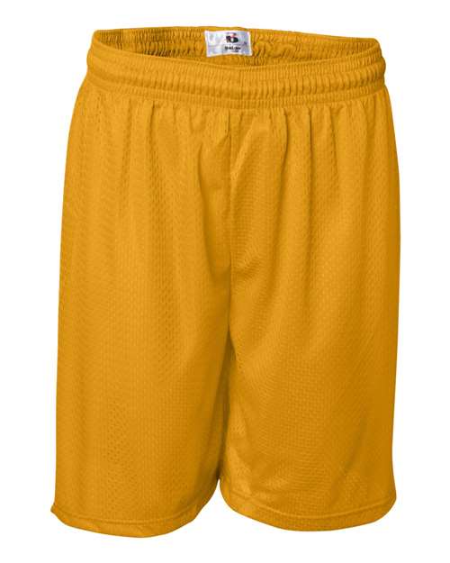Badger Men's Pro Mesh 7" Shorts 7207 - Gold