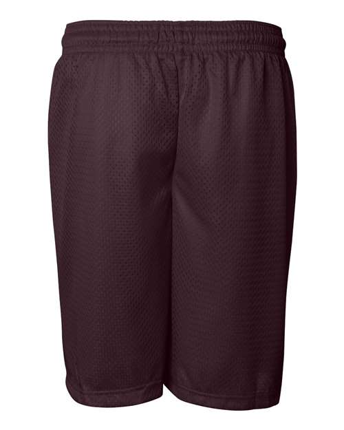Badger Men's Pro Mesh 7" Shorts 7207 - Maroon