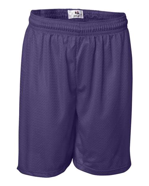 Badger Men's Pro Mesh 7" Shorts 7207 - Purple