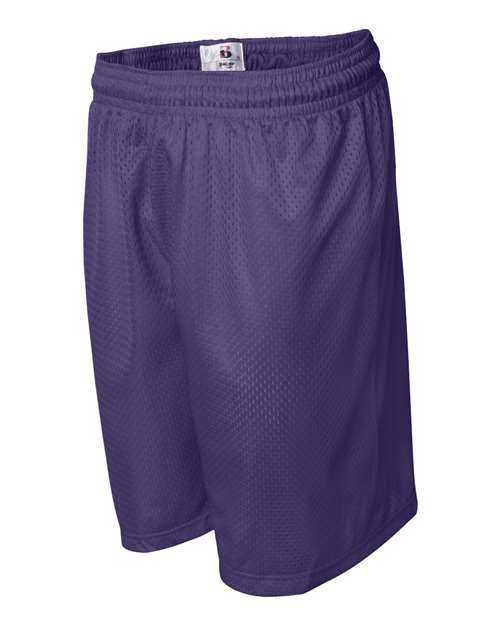 Badger Men's Pro Mesh 7" Shorts 7207 - Purple