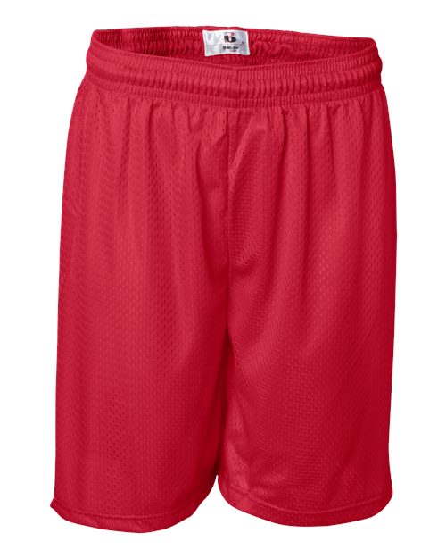 Badger Men's Pro Mesh 7" Shorts 7207 - Red