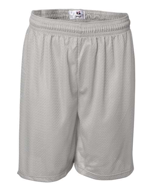 Badger Men's Pro Mesh 7" Shorts 7207 - Silver
