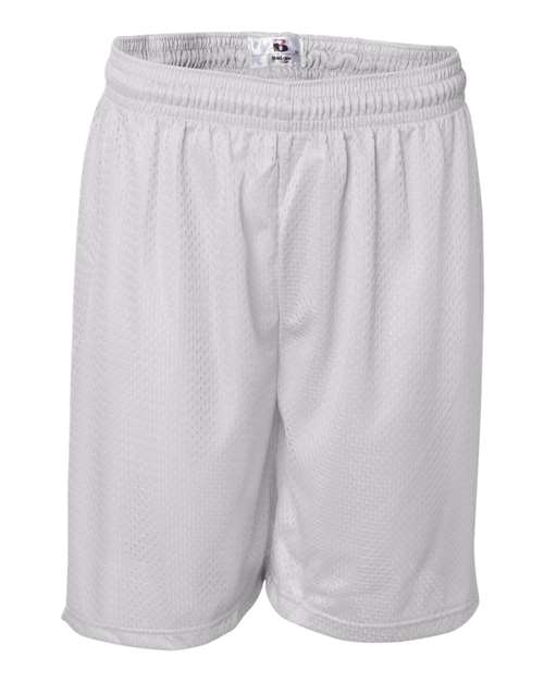 Badger Men's Pro Mesh 7" Shorts 7207 - White