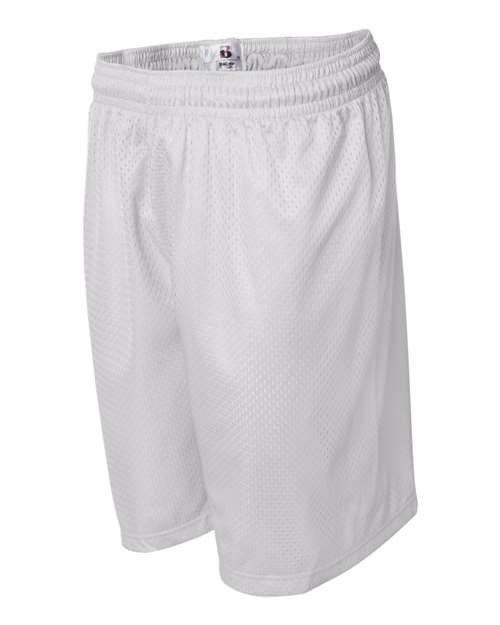 Badger Men's Pro Mesh 7" Shorts 7207 - White